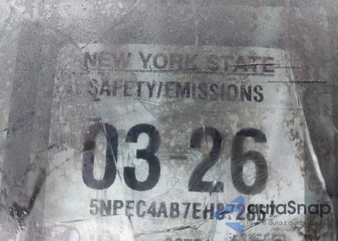 2014 Hyundai Sonata Limited 2.0T z USA, uszkodzony, nr VIN 5NPEC4AB7EH872867